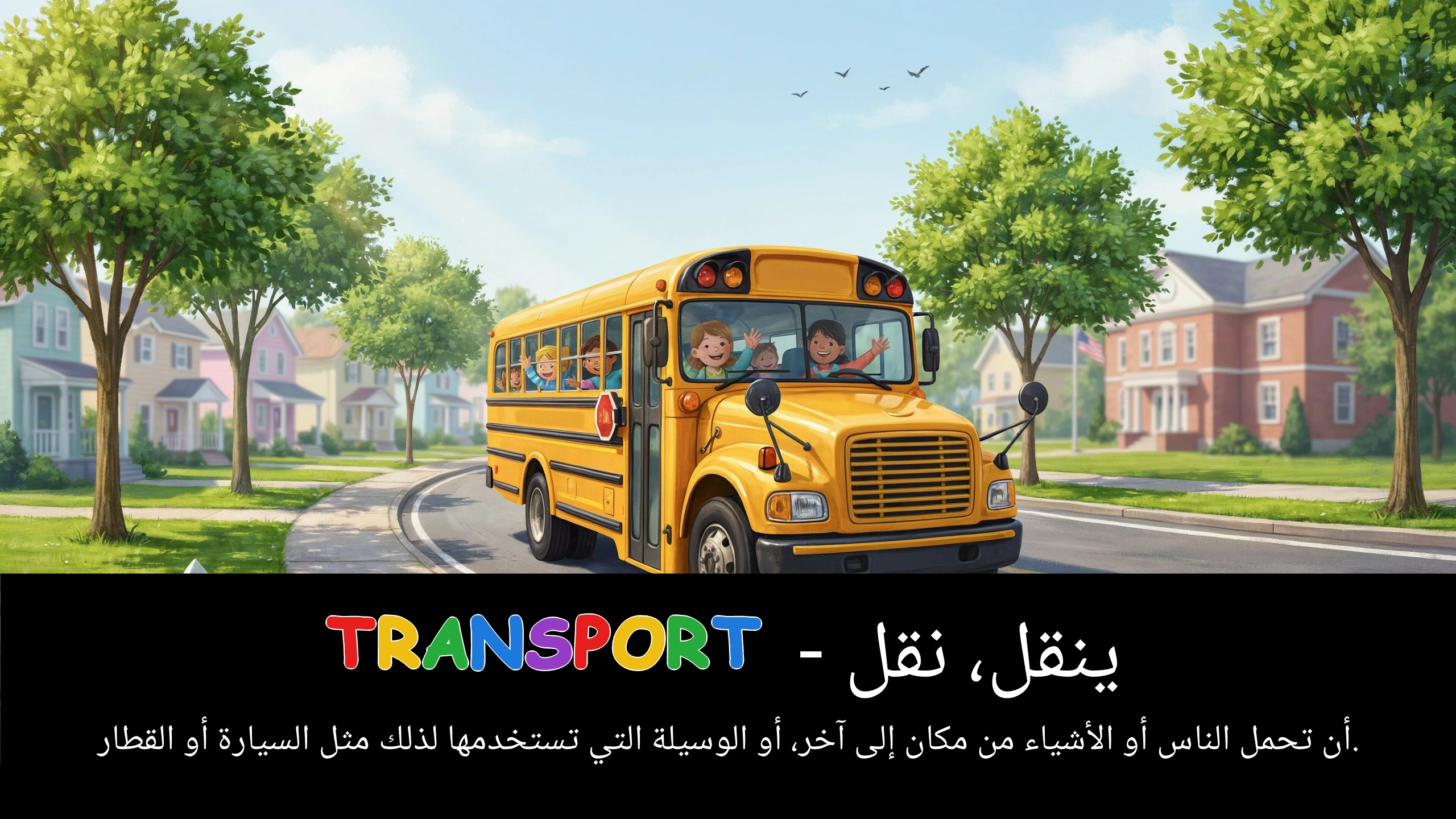 Arabic Illustration for transport